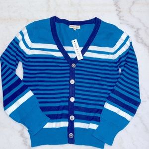 Striped Kids Cardigan - Yoon Kids- size 6/7- New!